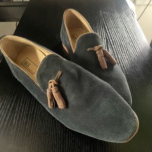 Blue Suede Loafers